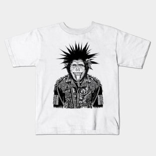 Punk monkey Kids T-Shirt